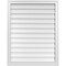 Ekena Millwork Vertical Surface Mount PVC Gable Vnt: Non-Functional, w/2"W x 1-1/2"H, Brickmould Frame, 30"W x 38"H GVPVE30X3802SN - alternate 1